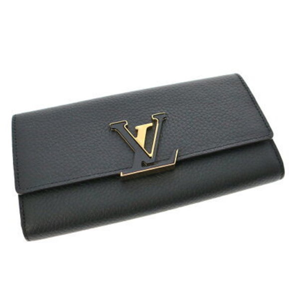 Louis Vuitton Portefeuille Capucines Black Vivid Pink LV Long Wallet - Picture 1 of 6